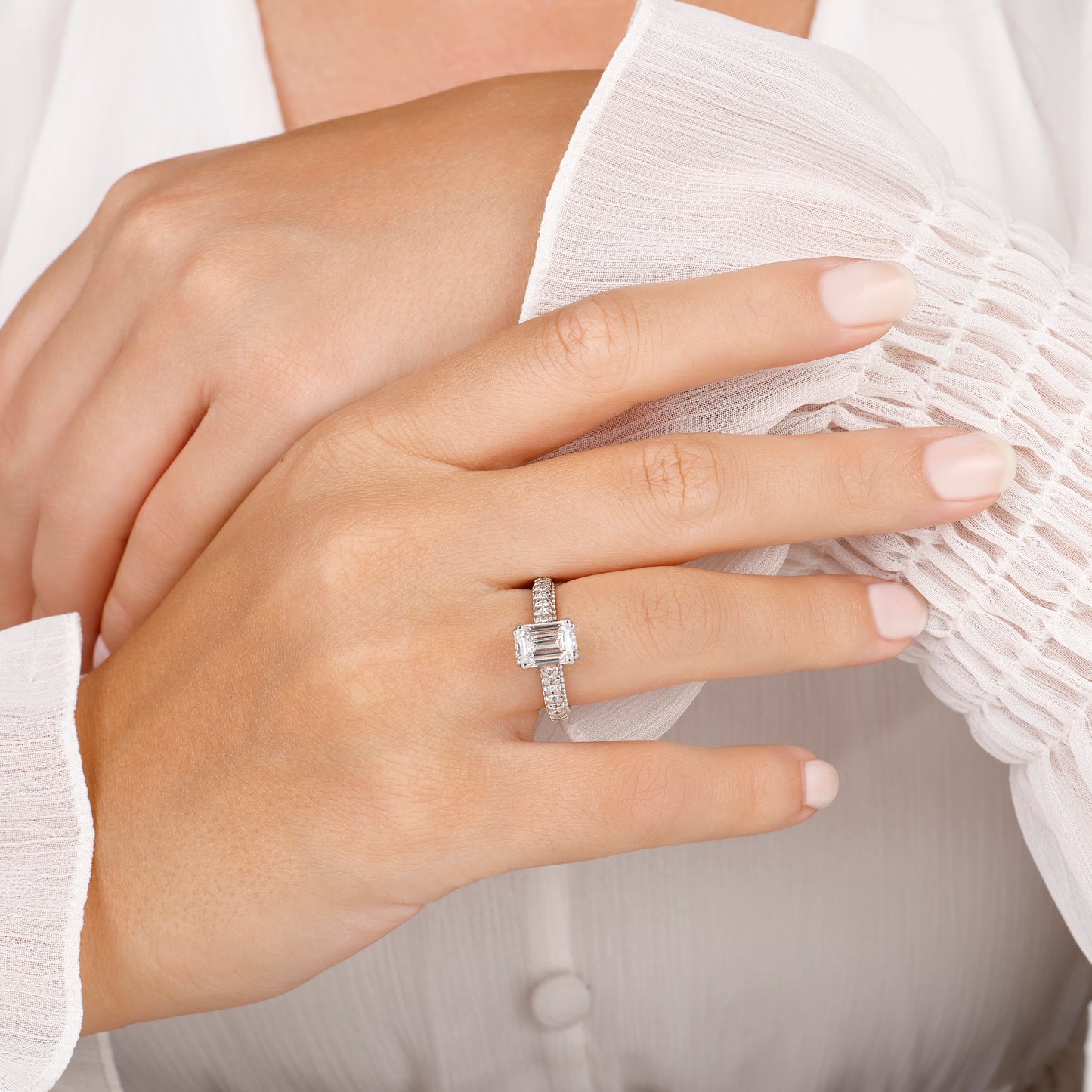 Fine Emerald Cut Engagement Ring