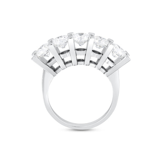 5-Round Cut Engagement Ring