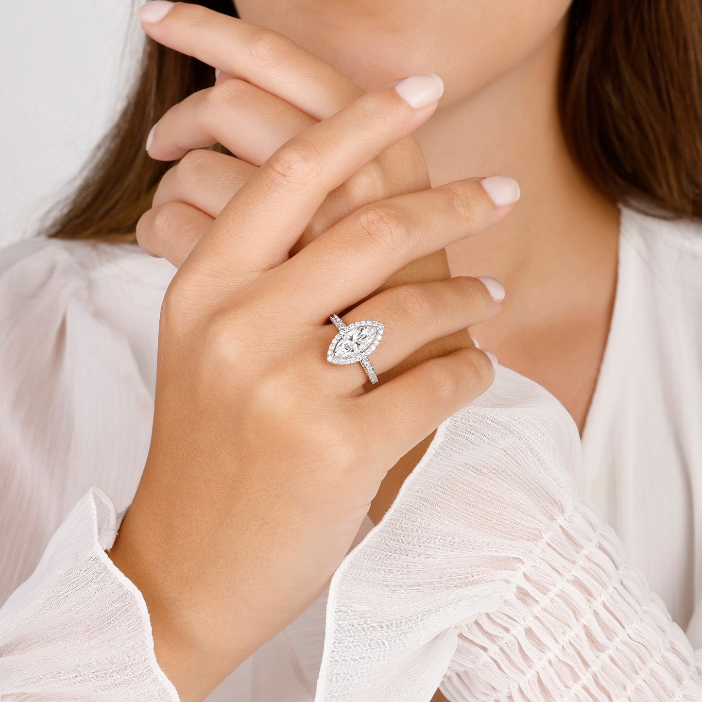 Marquise Cut Engagement Ring