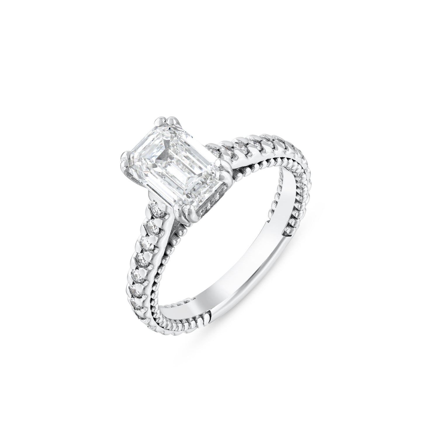 Fine Emerald Cut Engagement Ring