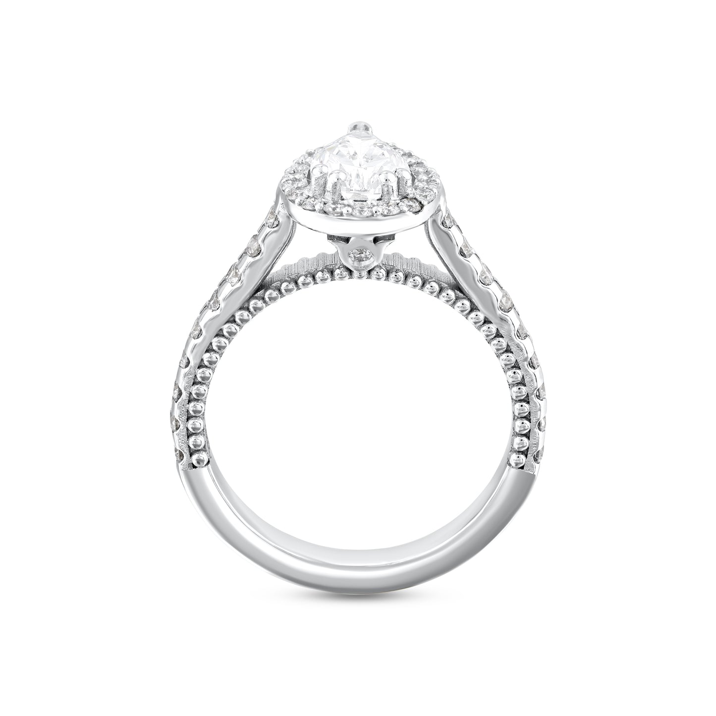 Luxury Pear Cut Engagement Ring