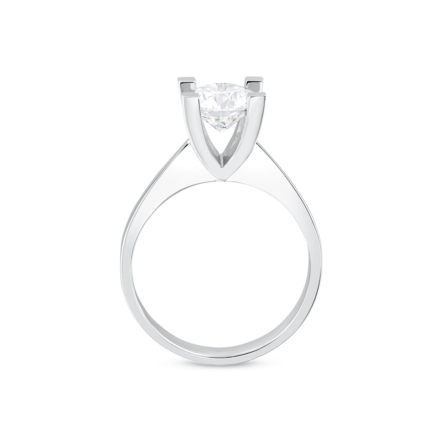 Cool Round Cut Engagement Ring