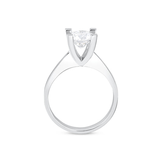 Cool Round Cut Engagement Ring