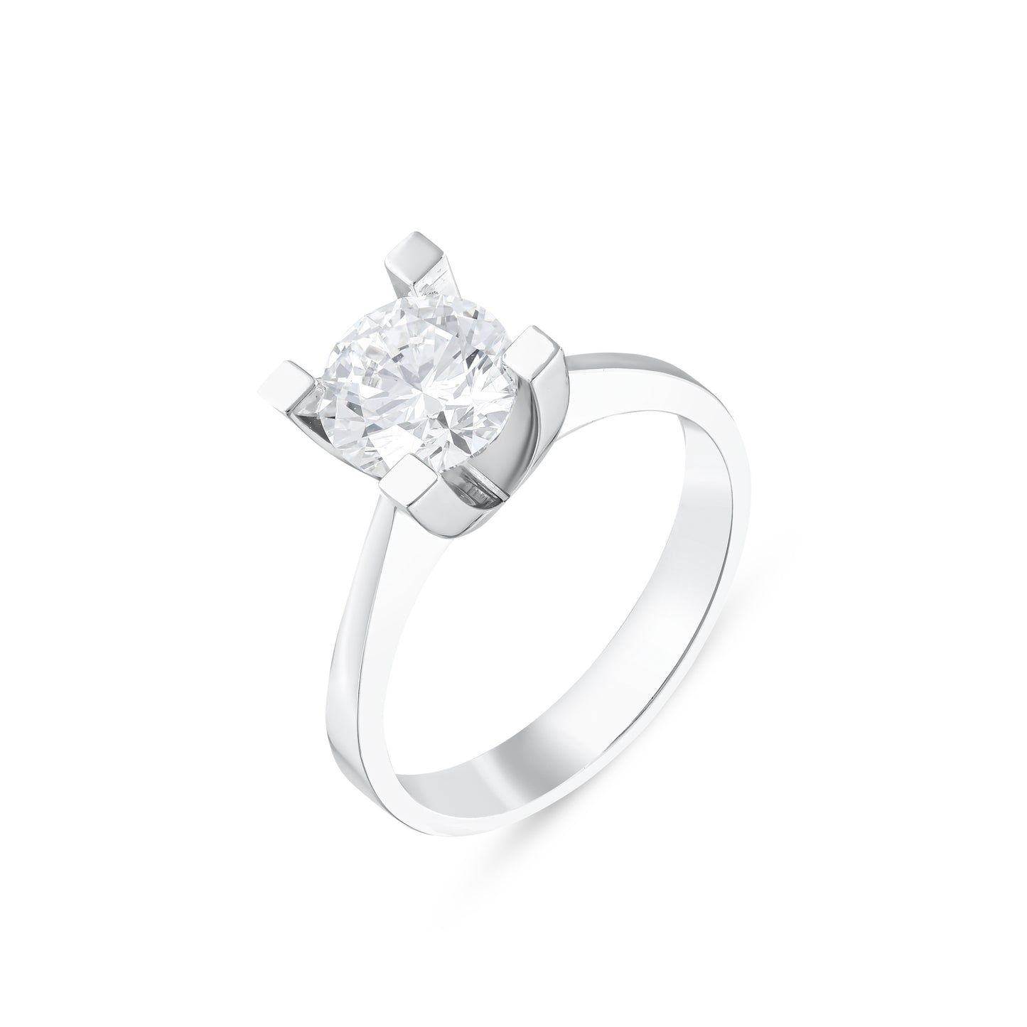 Cool Round Cut Engagement Ring