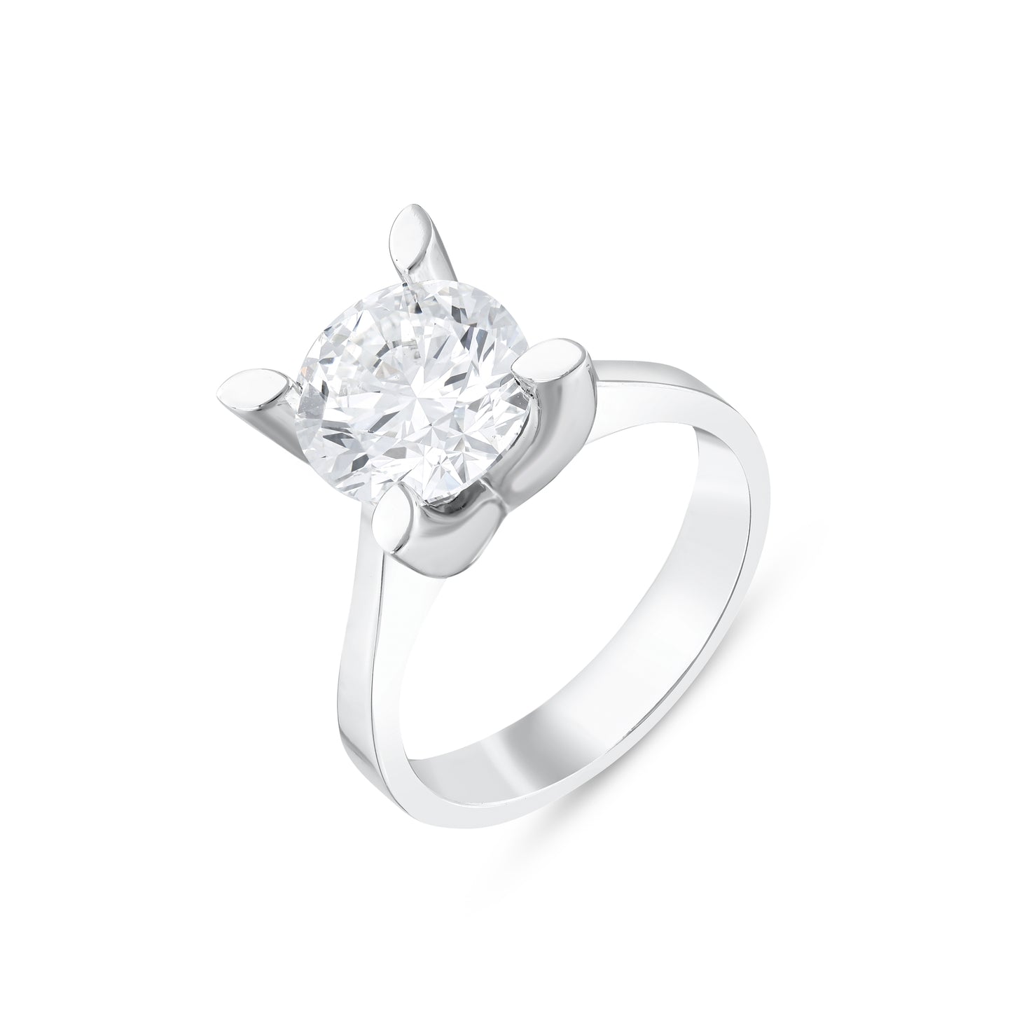 Basic Round Cut Engagement Ring