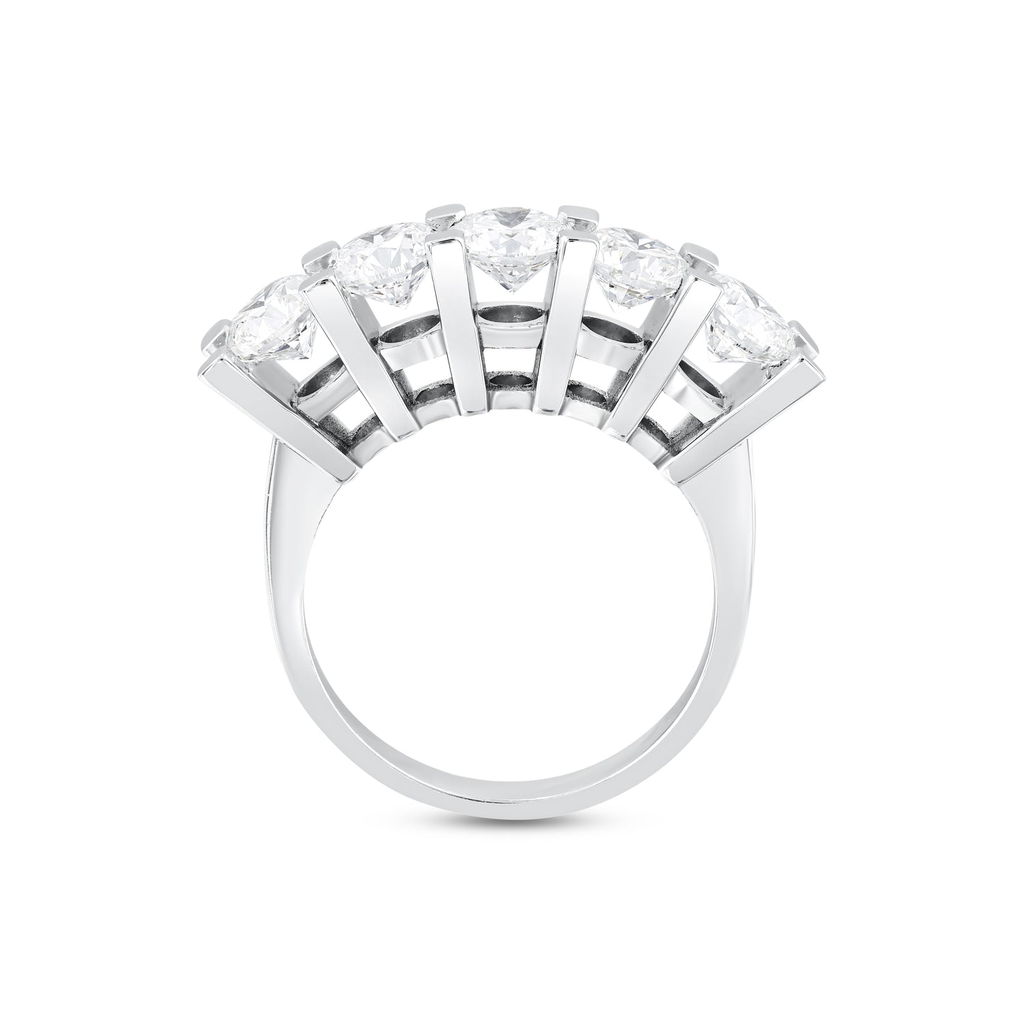 5-Round Cut Engagement Ring