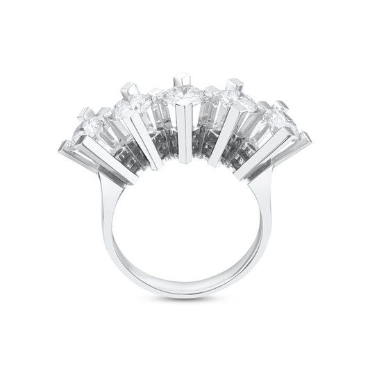 5-Round Cut Engagement Ring