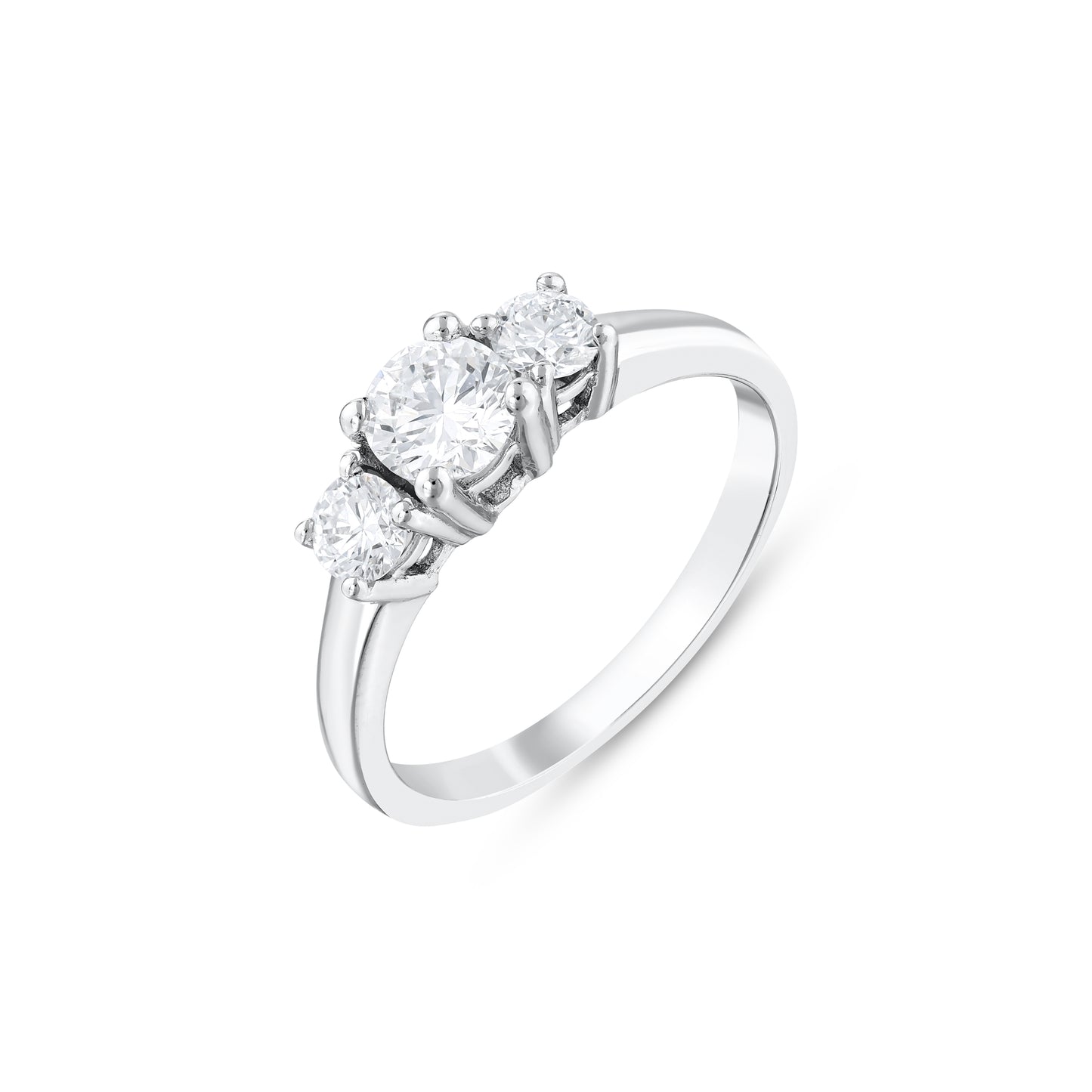 3-Round Cut Engagement Ring