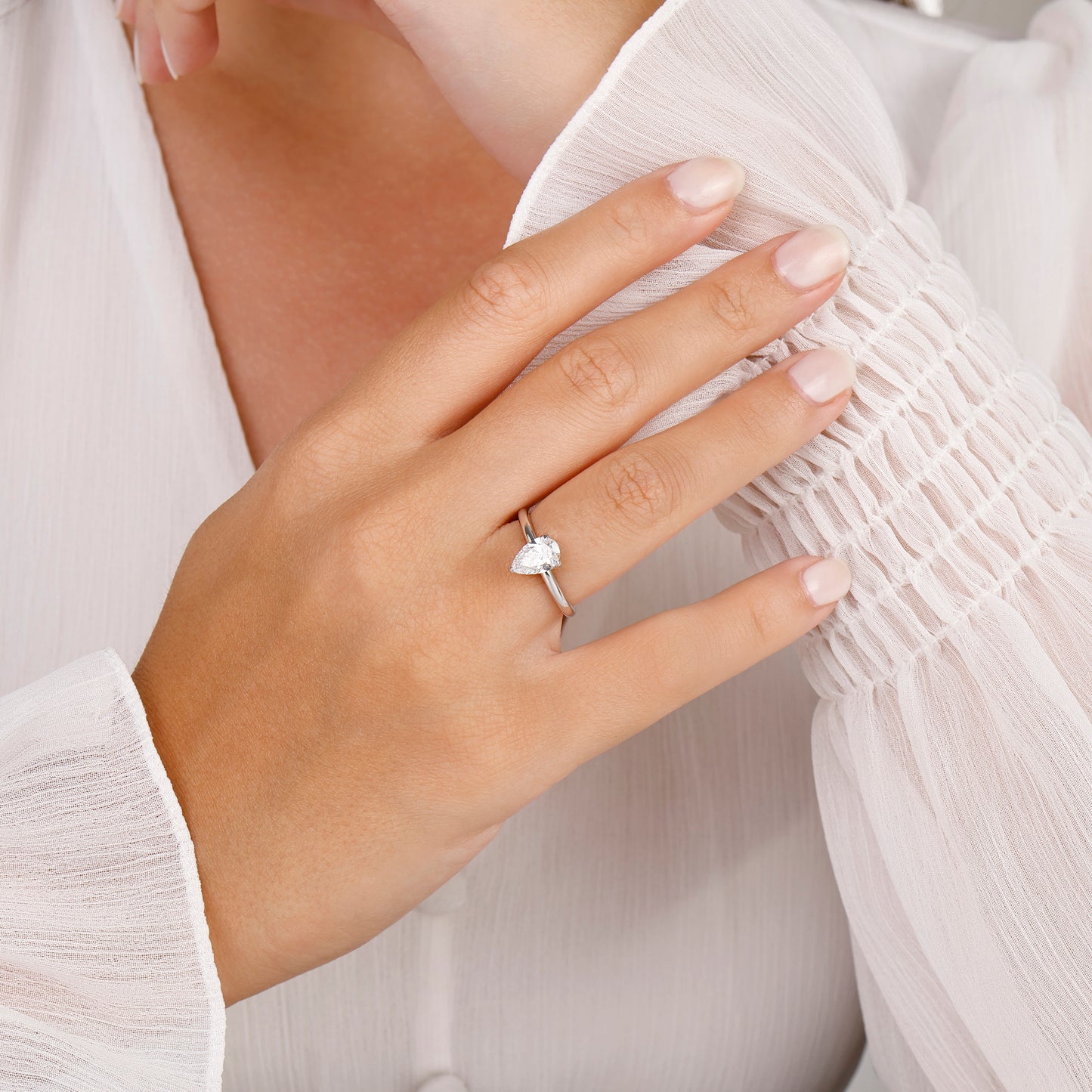 Pear Cut Engagement Ring