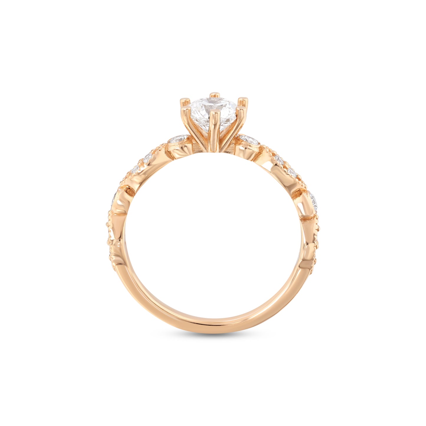 Round Cut Engagement Ring