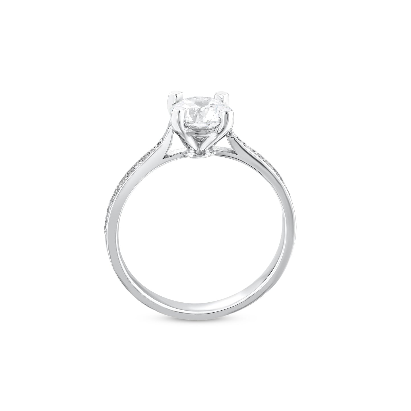 Round Cut Engagement Ring