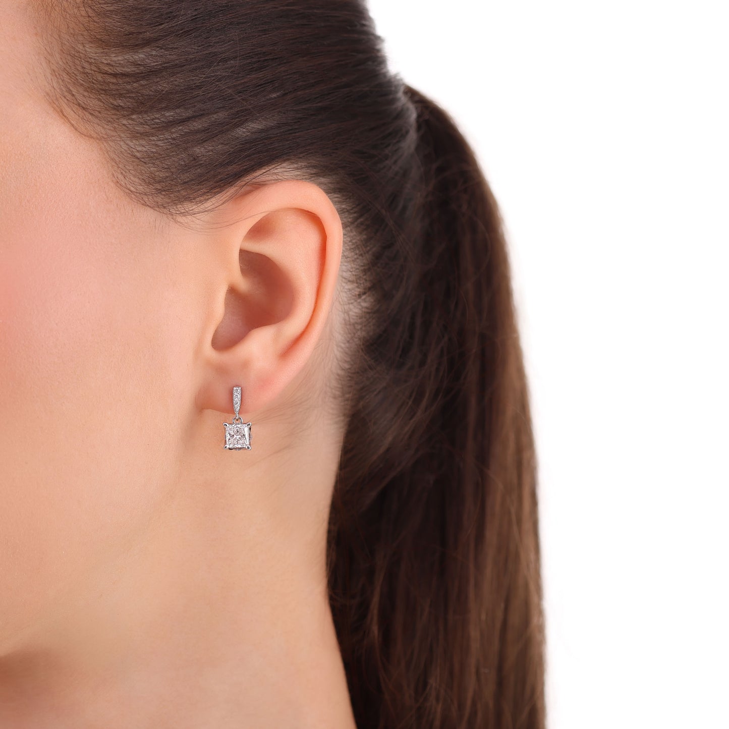 Princess Cut Earrings