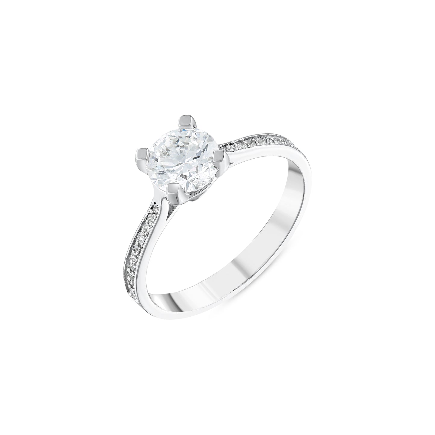 Round Cut Engagement Ring