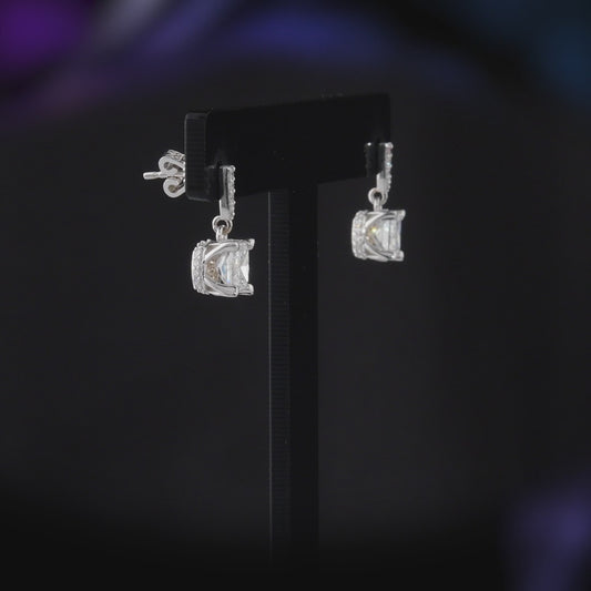 Princess Cut Earrings