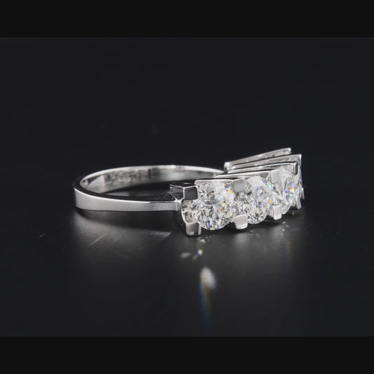 5-Round Cut Engagement Ring