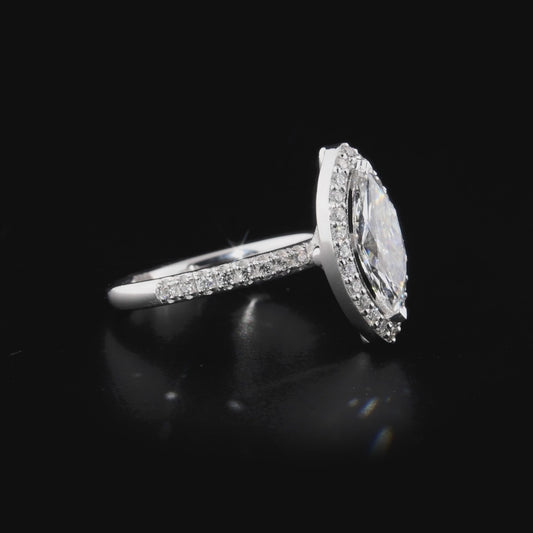 Marquise Cut Engagement Ring
