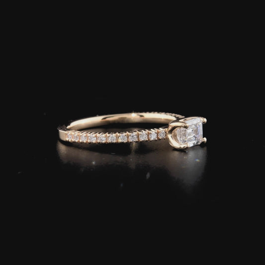 Baguette Cut Engagement Ring